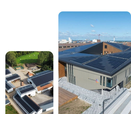 Réalisations centrales photovoltaïques par SUNELIS